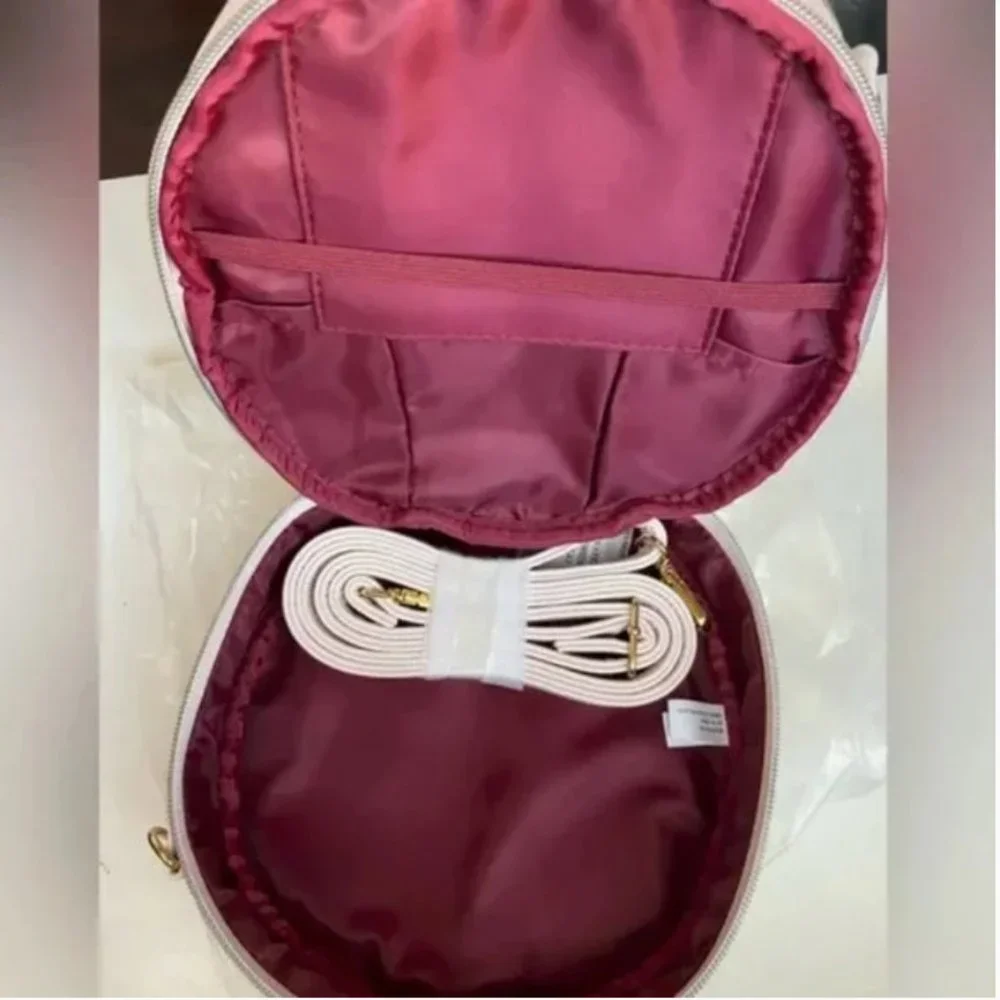 NWT Rare Beauty Selena Gomez Crossbody Makeup Bag with zipper and pocket mirror